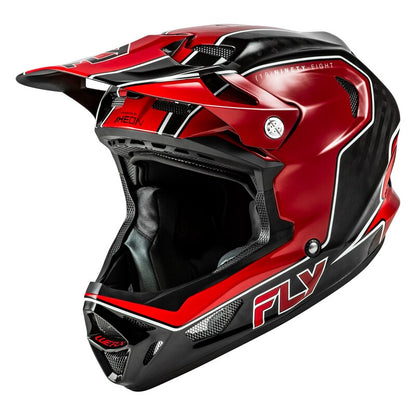 FLY RACING Werx-R Carbon Flow Fietshelm - Zwart/Grijs