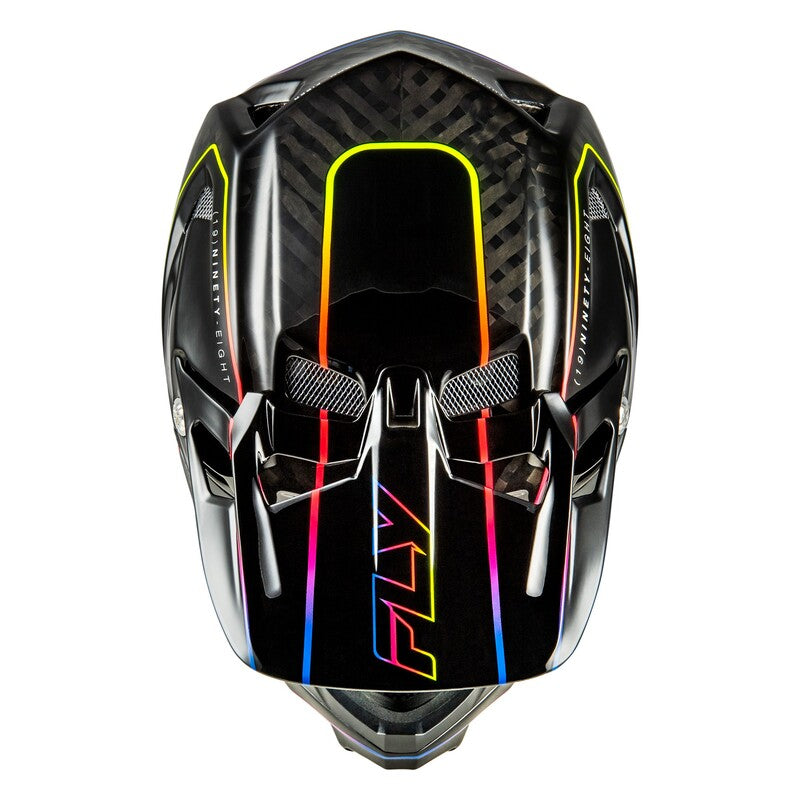 FLY RACING Werx-R Carbon Flow Fietshelm - Zwart/Grijs