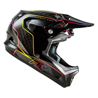 FLY RACING Werx-R Carbon Flow Fietshelm - Zwart/Grijs