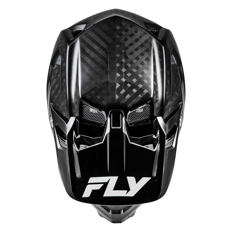 FLY RACING Werx-R Carbon Solid Fietshelm - Black Carbone