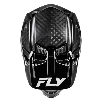 FLY RACING Werx-R Carbon Solid Fietshelm - Black Carbone