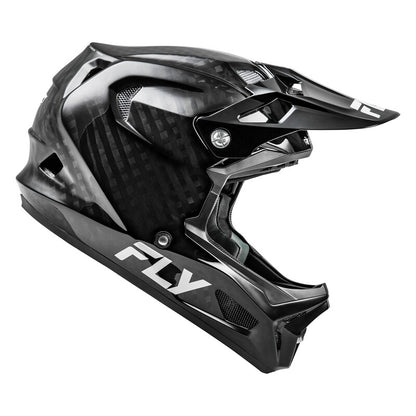 FLY RACING Werx-R Carbon Solid Fietshelm - Black Carbone