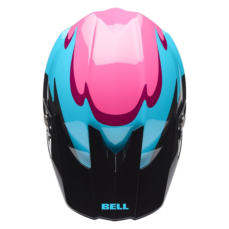 BELL Moto-10 Spherical Helmet - Fluid Black/Red