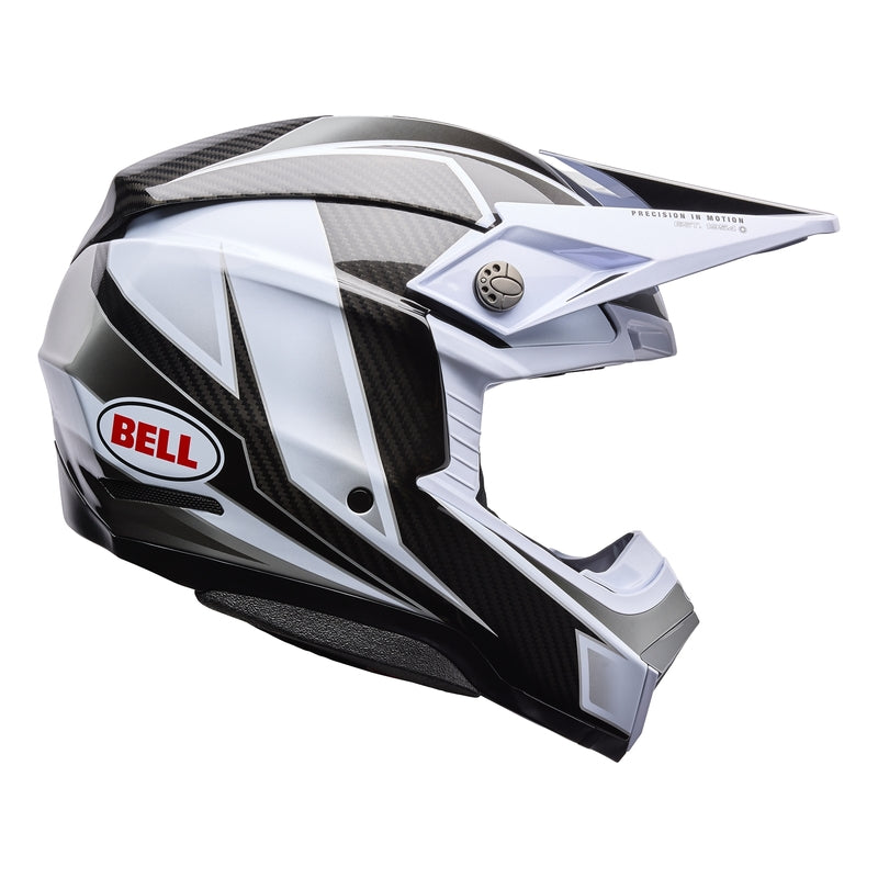 BELL Moto-10 Spherical Helmet - Grid White/Blue