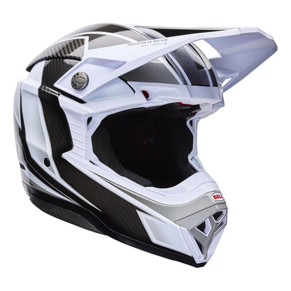 BELL Moto-10 Spherical Helmet - Grid White/Blue