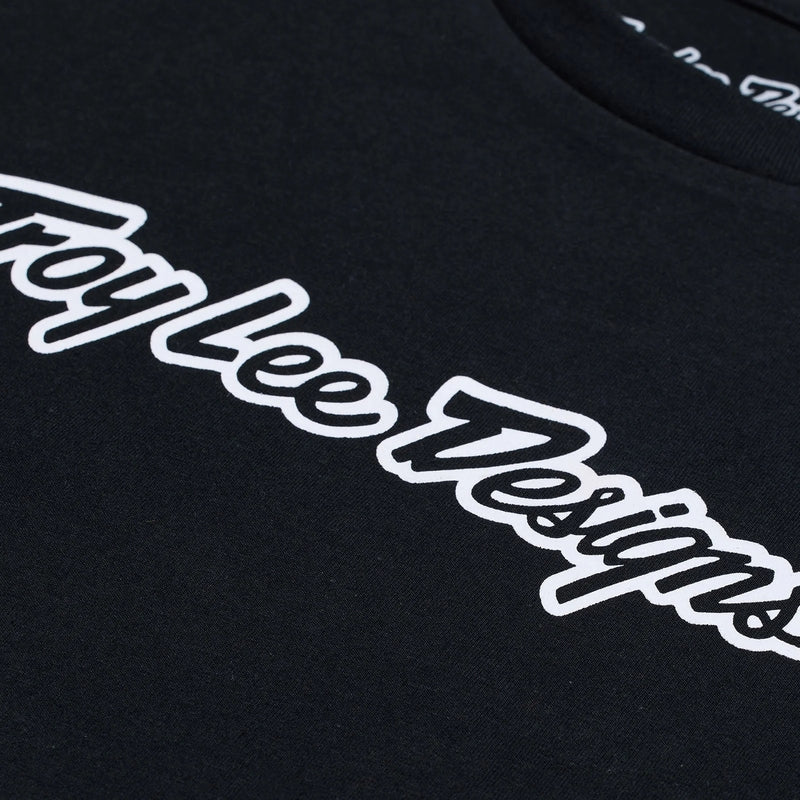 TROY LEE DESIGNS Signature Kindermaat T-Shirt - Zwart