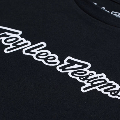 TROY LEE DESIGNS Signature Kindermaat T-Shirt - Zwart