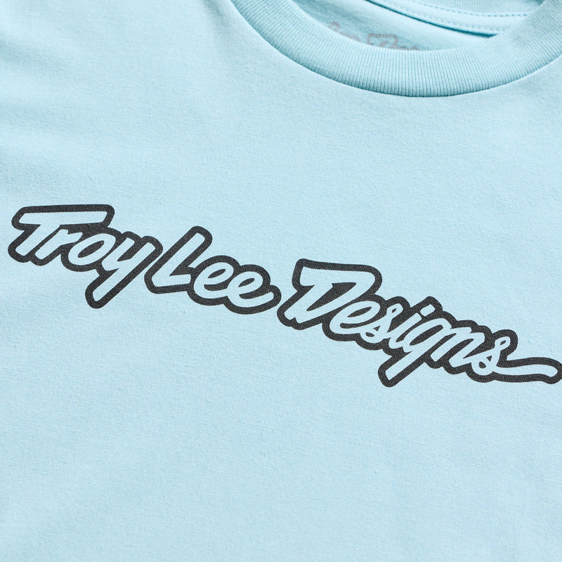TROY LEE DESIGNS Signature Kindermaat T-Shirt - Zwart