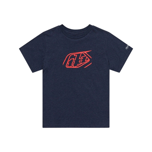 TROY LEE DESIGNS Badge Kindermaat T-Shirt - Navy Heater