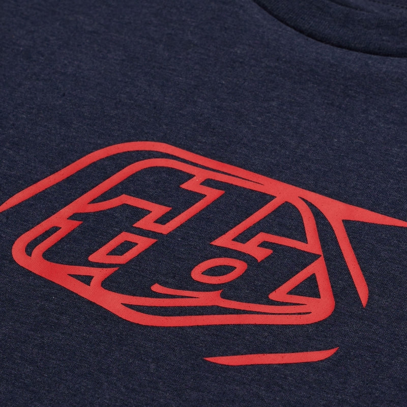 TROY LEE DESIGNS Badge Kindermaat T-Shirt - Navy Heater