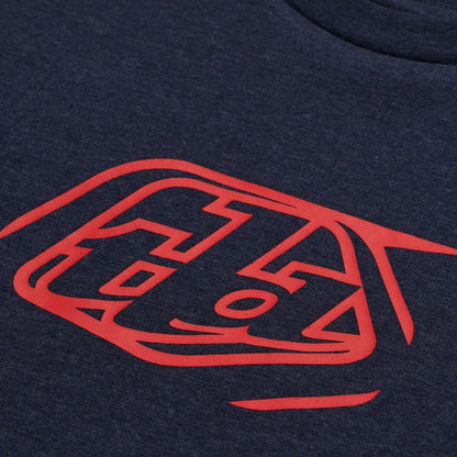 TROY LEE DESIGNS Badge Kindermaat T-Shirt - Navy Heater