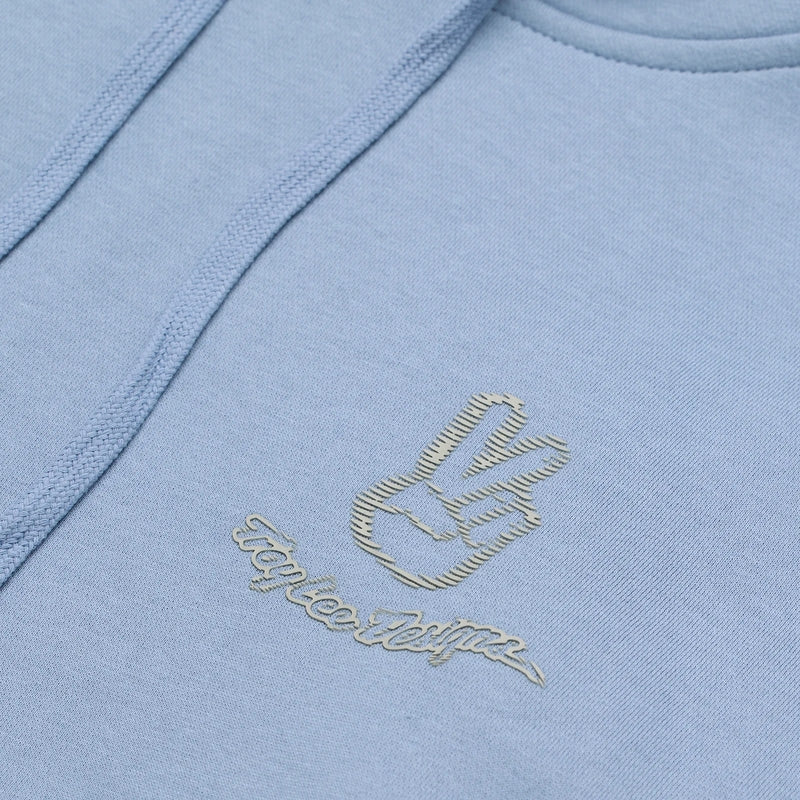 TROY LEE DESIGNS Peace Out Women Dames hoodie - Smoke Blue