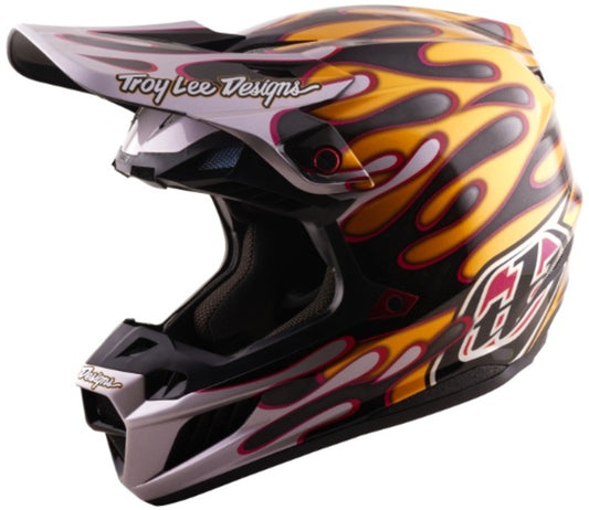 TROY LEE DESIGNS SE5 Carbon Mips Helmet - Overspray Black/Gold