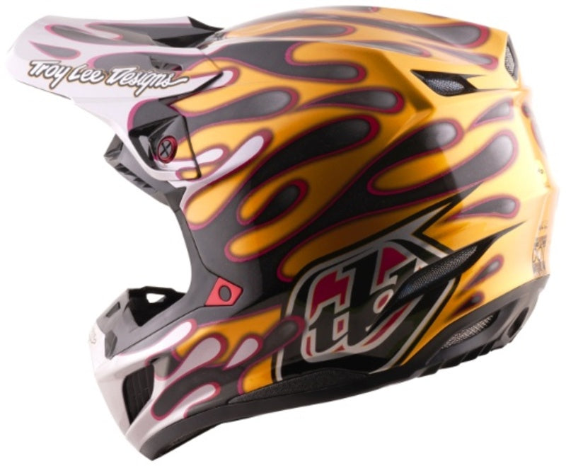 TROY LEE DESIGNS SE5 Carbon Mips Helmet - Overspray Black/Gold