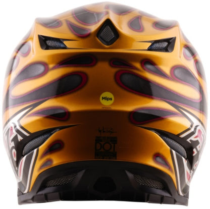 TROY LEE DESIGNS SE5 Carbon Mips Helmet - Overspray Black/Gold