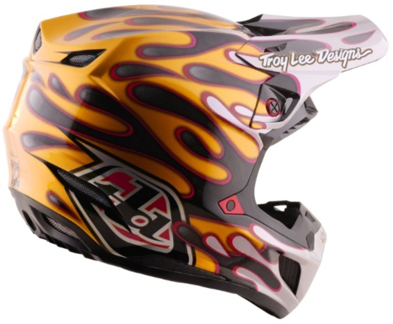 TROY LEE DESIGNS SE5 Carbon Mips Helmet - Overspray Black/Gold