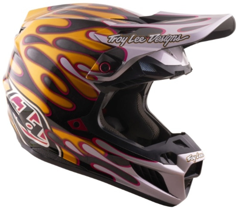 TROY LEE DESIGNS SE5 Carbon Mips Helmet - Overspray Black/Gold