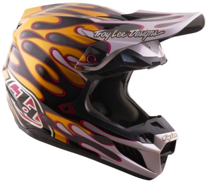 TROY LEE DESIGNS SE5 Carbon Mips Helmet - Overspray Black/Gold