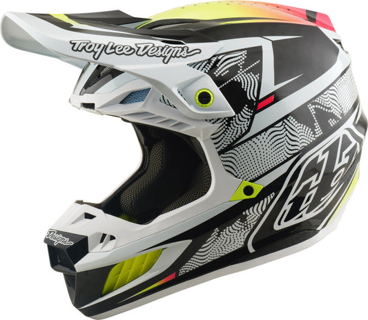 TROY LEE DESIGNS SE5 Carbon Mips Helmet - Lined Up White
