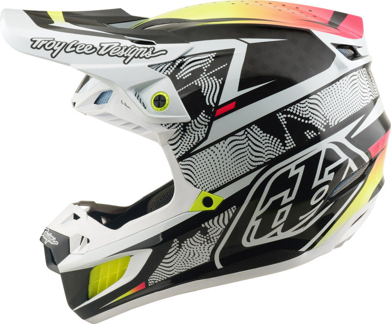 TROY LEE DESIGNS SE5 Carbon Mips Helmet - Lined Up White