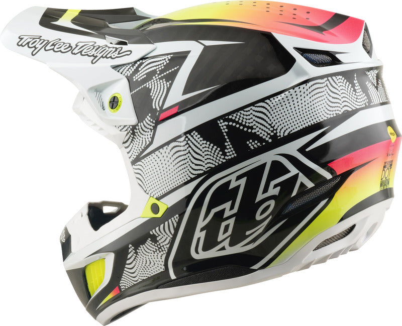 TROY LEE DESIGNS SE5 Carbon Mips Helmet - Lined Up White
