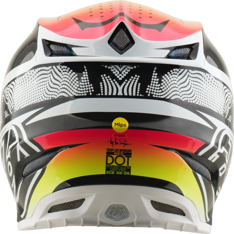 TROY LEE DESIGNS SE5 Carbon Mips Helmet - Lined Up White