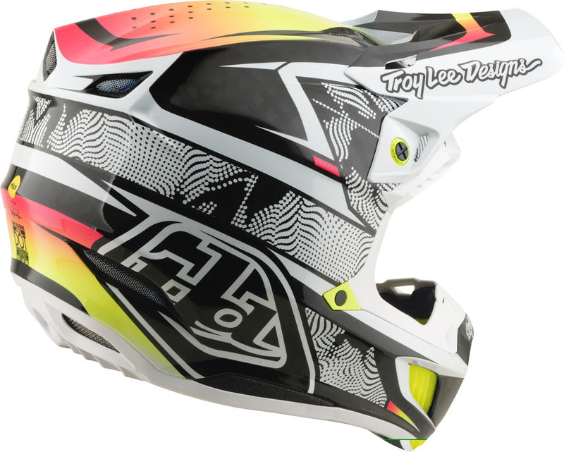 TROY LEE DESIGNS SE5 Carbon Mips Helmet - Lined Up White