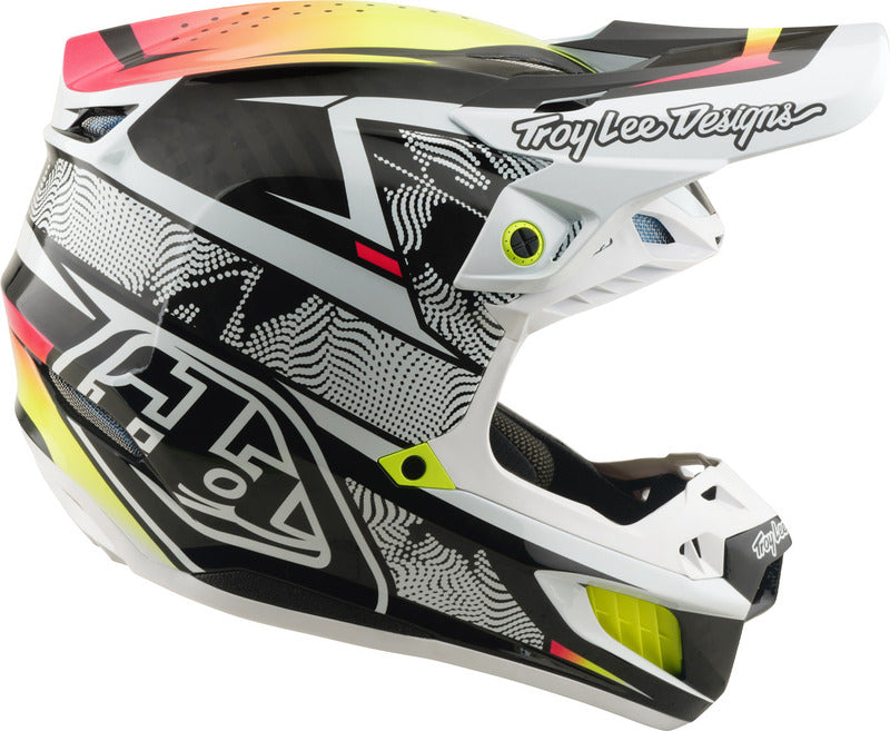 TROY LEE DESIGNS SE5 Carbon Mips Helmet - Lined Up White