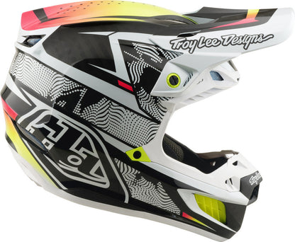 TROY LEE DESIGNS SE5 Carbon Mips Helmet - Lined Up White