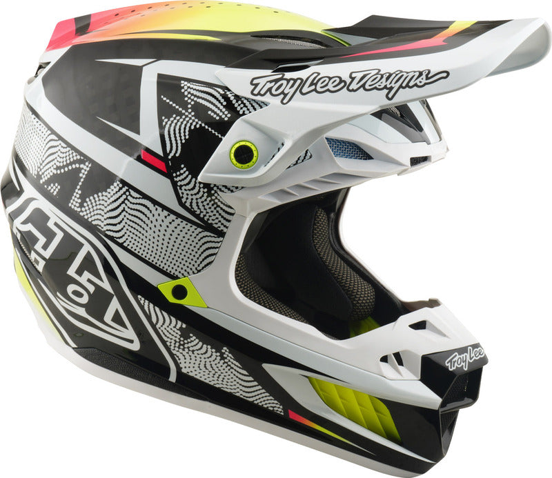 TROY LEE DESIGNS SE5 Carbon Mips Helmet - Lined Up White