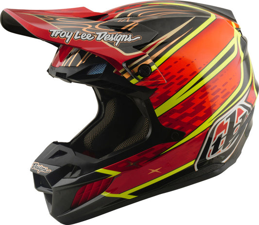 TROY LEE DESIGNS SE5 Carbon Mips Helmet - Wings Red