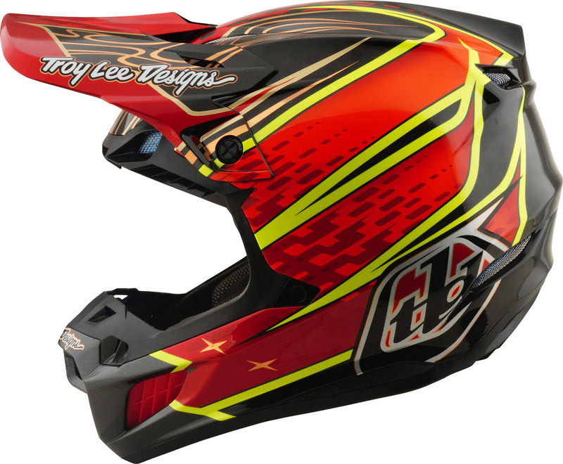 TROY LEE DESIGNS SE5 Carbon Mips Helmet - Wings Red