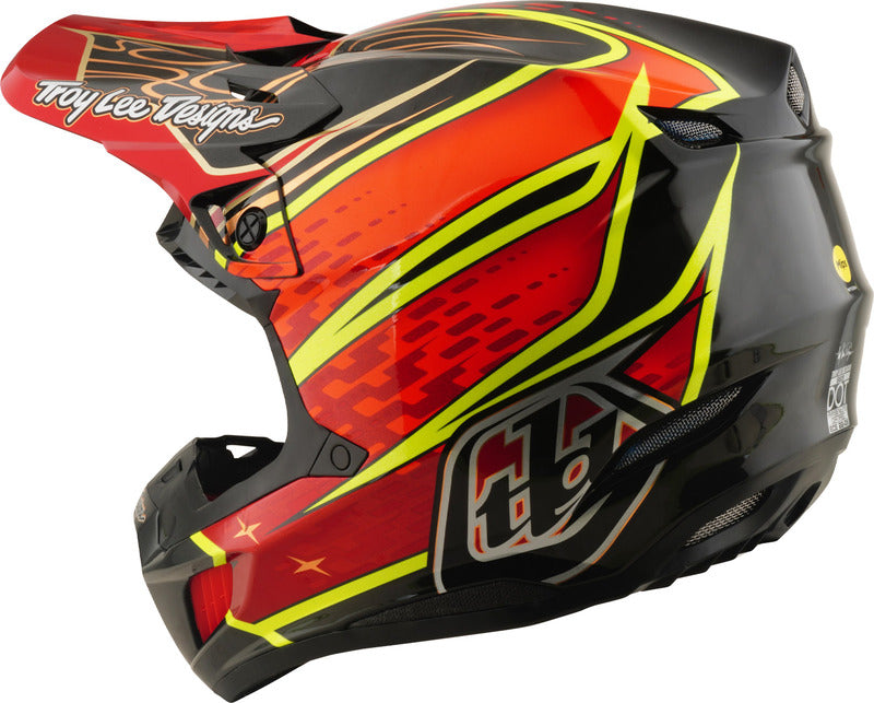 TROY LEE DESIGNS SE5 Carbon Mips Helmet - Wings Red