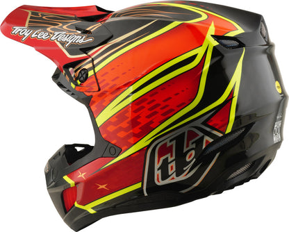 TROY LEE DESIGNS SE5 Carbon Mips Helmet - Wings Red