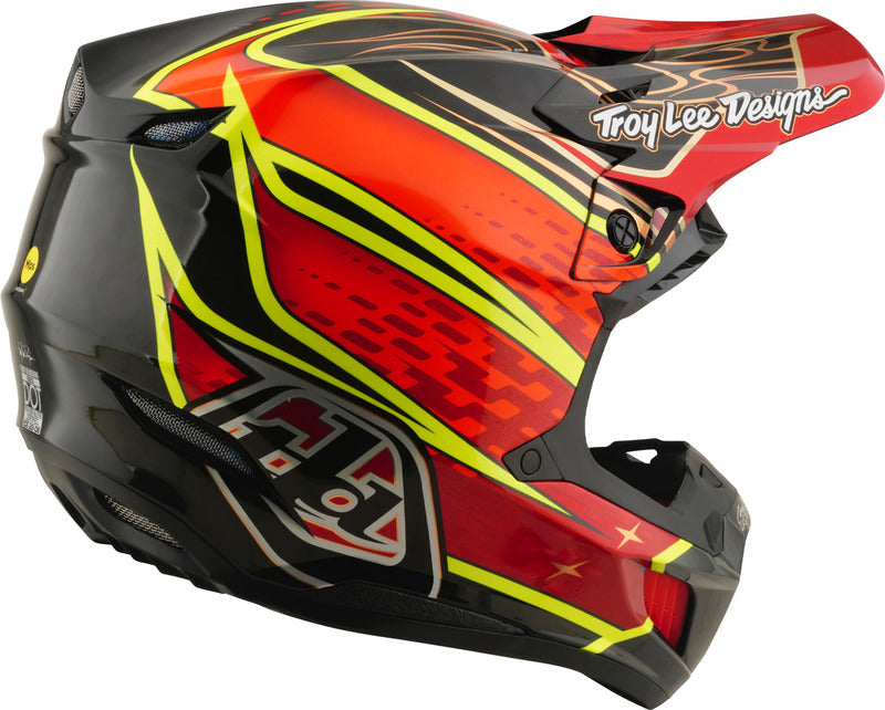 TROY LEE DESIGNS SE5 Carbon Mips Helmet - Wings Red
