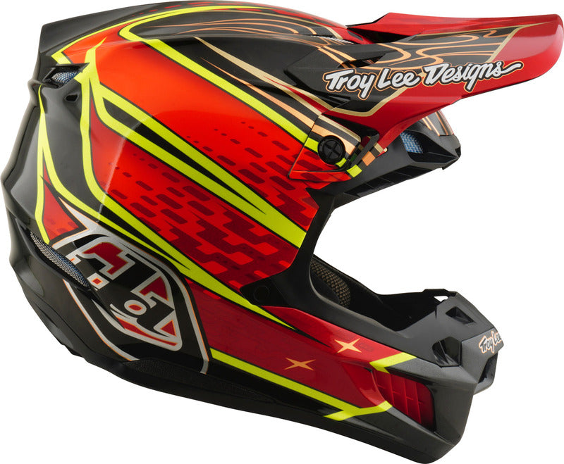 TROY LEE DESIGNS SE5 Carbon Mips Helmet - Wings Red