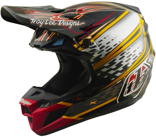 TROY LEE DESIGNS SE5 Composite Mips Helmet - Wings Black