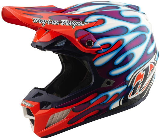 TROY LEE DESIGNS SE5 Composite Mips Helmet - Overspray Violet/White