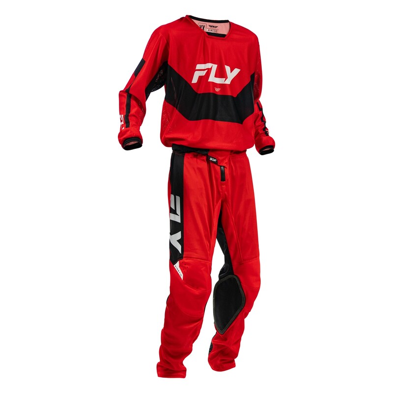 FLY RACING Kinetic Mesh Youth Kindermaat Jersey – Rood / Zwart / Wit