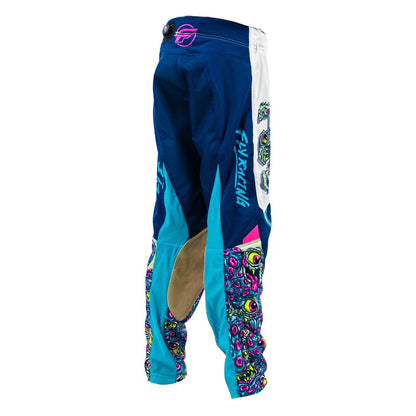 FLY RACING Kinetic Mesh Mutant Youth Kindermaat Jersey – Wit / Blauw / Multi