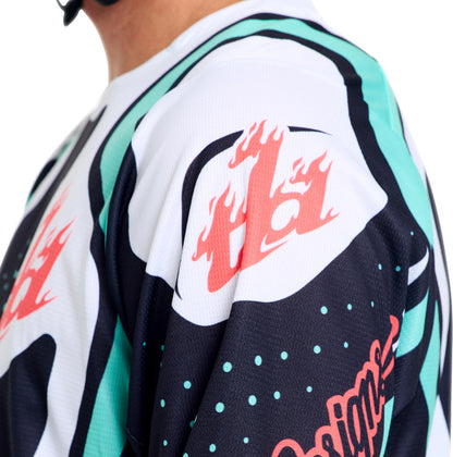 TROY LEE DESIGNS GP Pro Jersey - Roller White/Blue