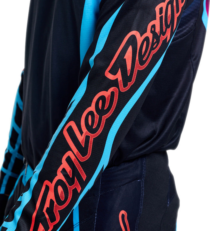 TROY LEE DESIGNS GP Pro Jersey - Framework Black/Cyan