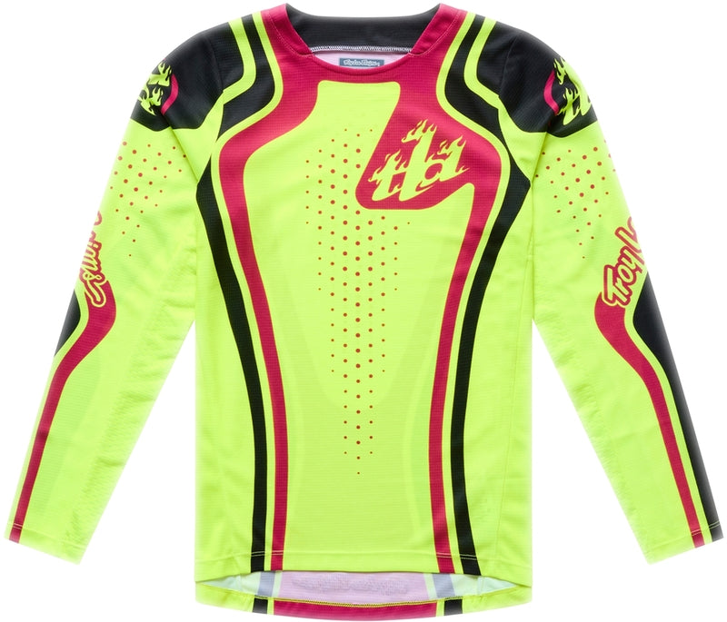 TROY LEE DESIGNS GP Pro Youth Jersey - Roller Flo Yellow/Fuschia