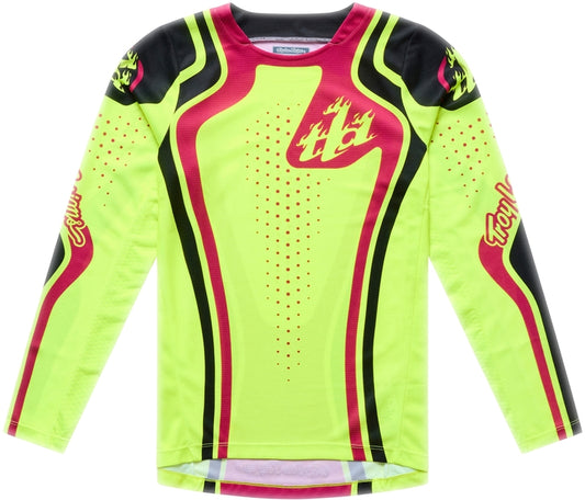 TROY LEE DESIGNS GP Pro Youth Jersey - Roller Flo Yellow/Fuschia