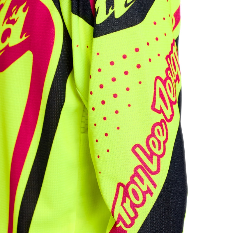 TROY LEE DESIGNS GP Pro Youth Jersey - Roller Flo Yellow/Fuschia