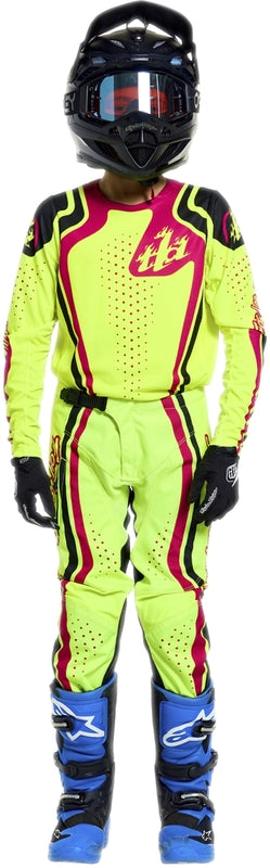 TROY LEE DESIGNS GP Pro Youth Jersey - Roller Flo Yellow/Fuschia