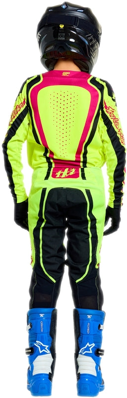 TROY LEE DESIGNS GP Pro Youth Jersey - Roller Flo Yellow/Fuschia