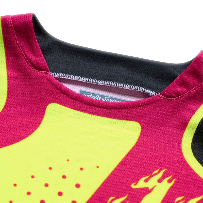 TROY LEE DESIGNS GP Pro Youth Jersey - Roller Flo Yellow/Fuschia