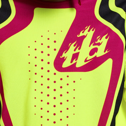 TROY LEE DESIGNS GP Pro Youth Jersey - Roller Flo Yellow/Fuschia