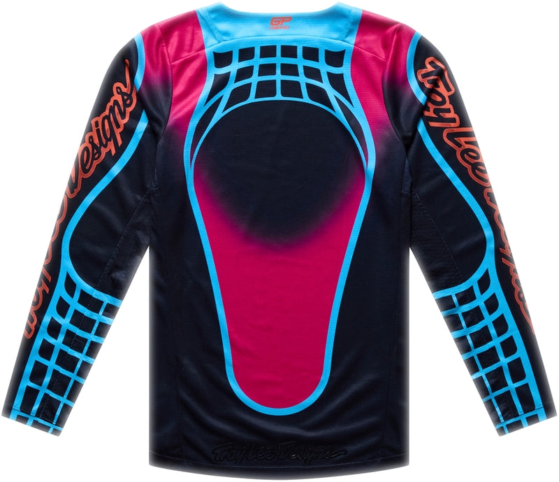 TROY LEE DESIGNS GP Pro Youth Jersey - Framework Black/Cyan